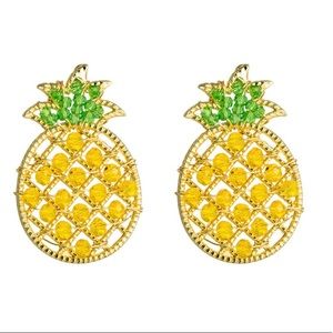 🌵 Beaded Pineapple Earrings